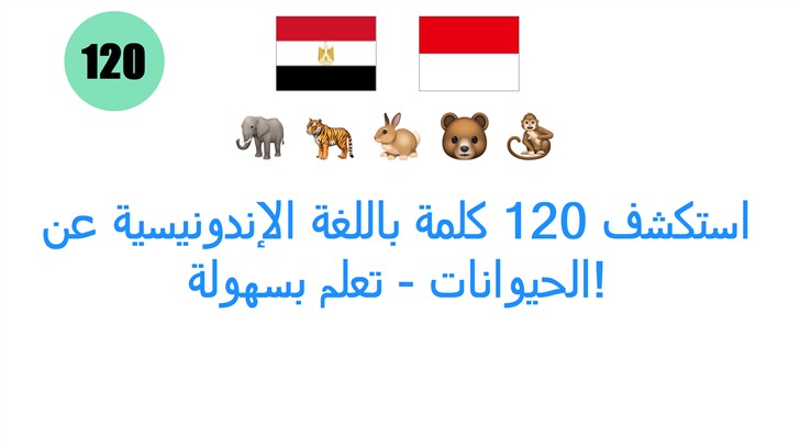 استكشف 120 كلمة باللغة الإندونيسية عن الحيوانات - تعلم بسهولة!